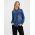 Vero moda camicia jeans maria ls denim slim shirt mix new noos